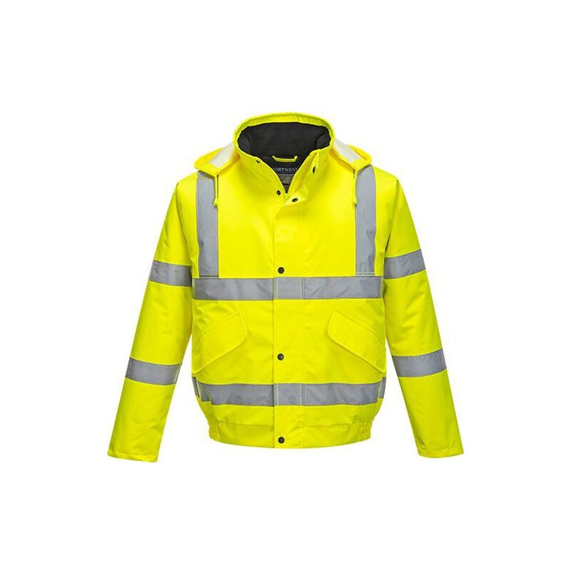 Portwest Reflexní nepromokavá bunda bomber Rocket Hi-Vis, žlutá, vel. XXL