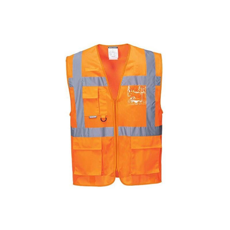 Portwest Reflexní vesta Athens MeshAir Hi-Vis, oranžová, vel. XXL