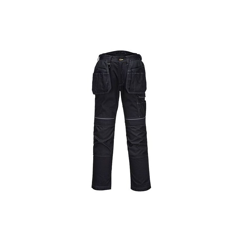 Portwest Pracovní kalhoty PW3 Holster, černá, zkrácené, vel. 40