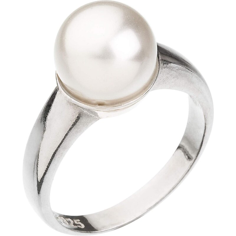 Evolution Group s.r.o. Evolution Group CZ Stříbrný prsten s Preciosa perlou bílý 35022.1