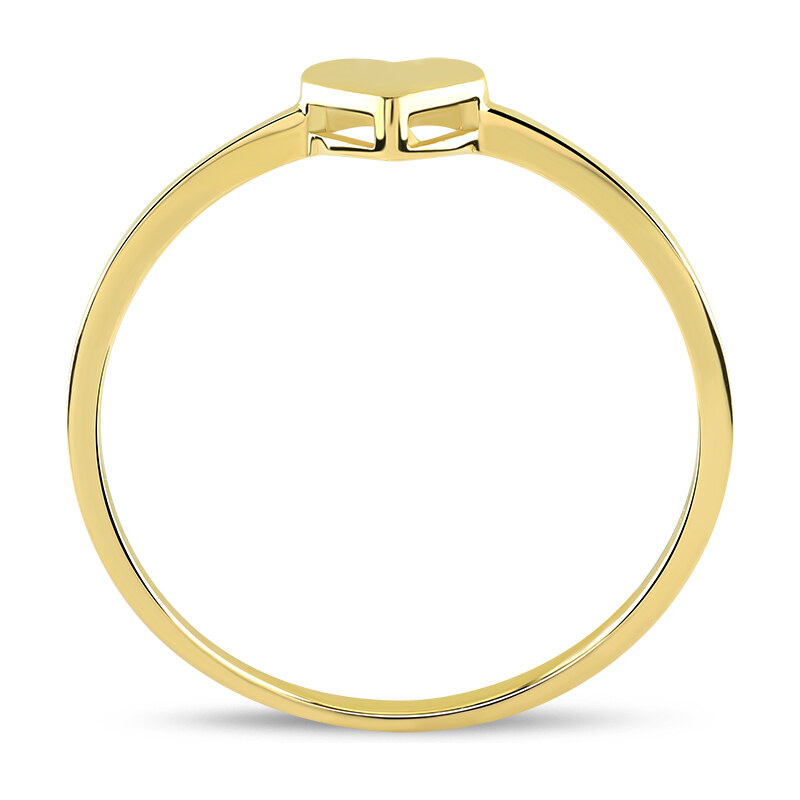 Lillian Vassago Elegantní celozlatý prsten se srdíčkem LLV85-GR060