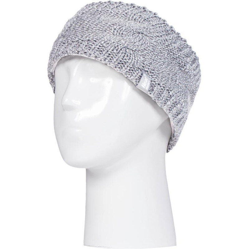 Dámská zimní čelenka Heat Holders Alta Light Grey šedá 109623739