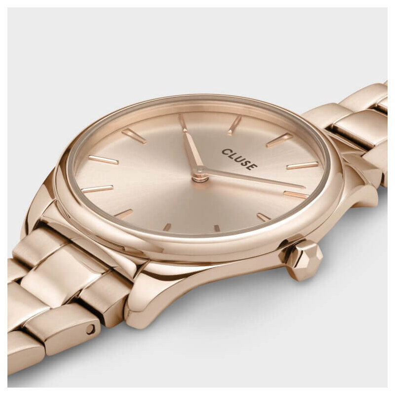 Hodinky Cluse Féroce Petite Steel Pink Gold
