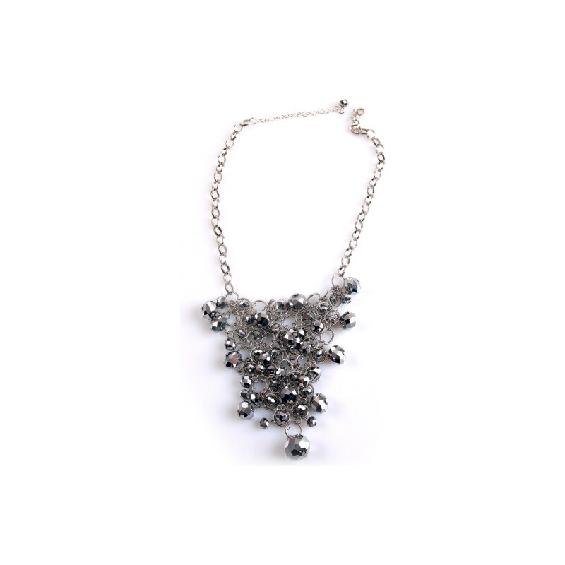 Stříbrný náhrdelník s kuličkami LA FEMME
