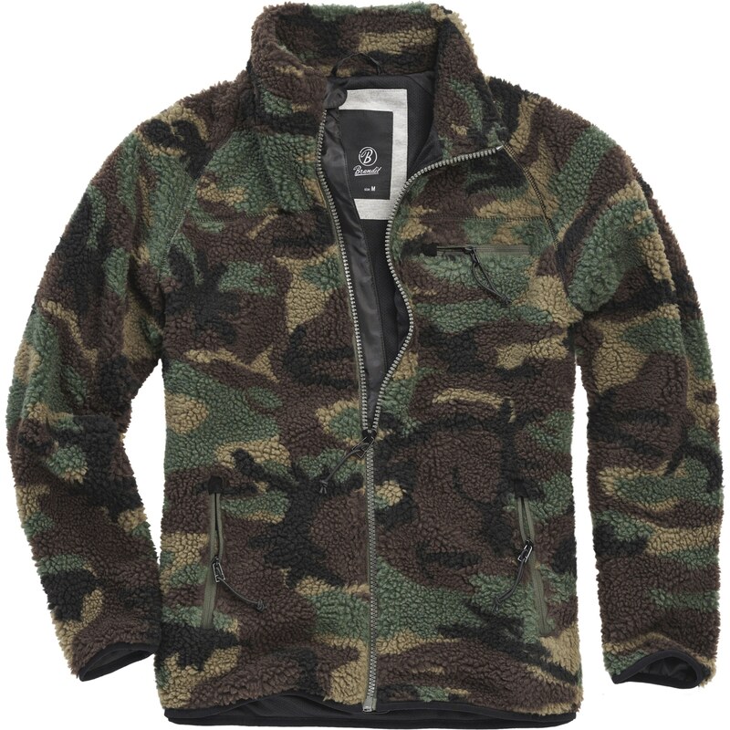 Brandit Fleecová mikina béžová / tmavě hnědá / khaki / černá 104463846