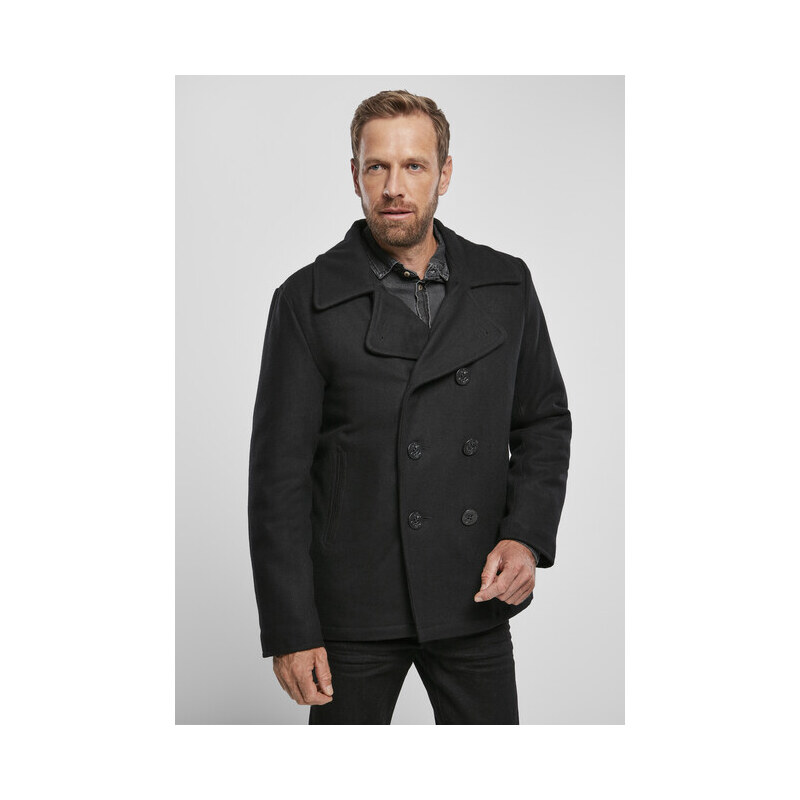 pea coat high collar