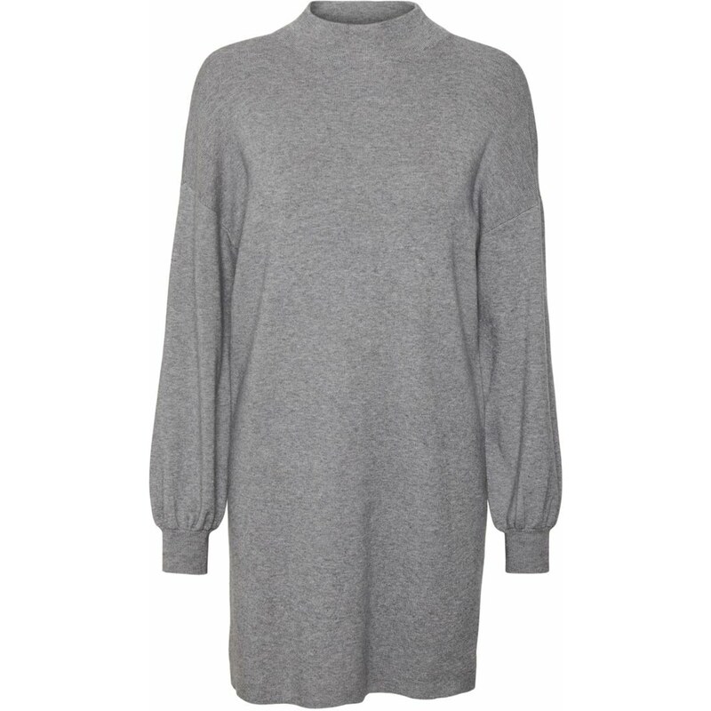 VERO MODA Úpletové šaty NANCY šedá