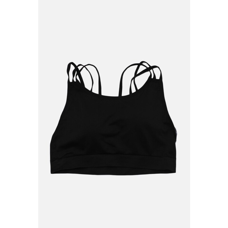 Trendyol Black Seamless/Seamless Support/Shaping Back Detail Knitted Sports Bra