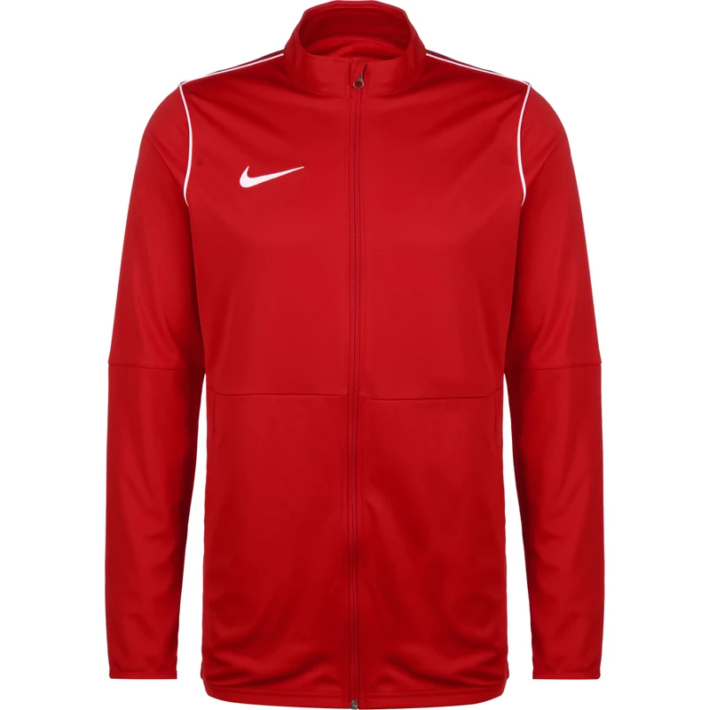NIKE Sportovní bunda Park 20 ohnivá červená / bílá