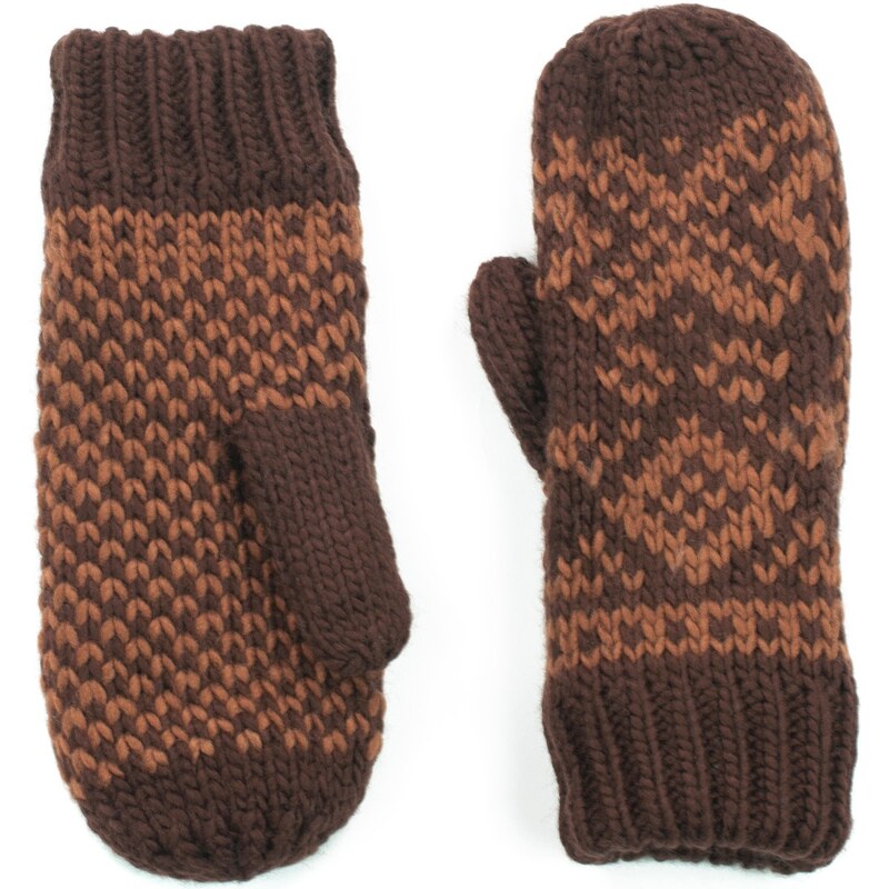 Art Of Polo Woman's Gloves Rk14165-4 Light Brown/Brown
