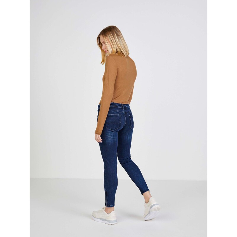 Tmavě modré skinny fit džíny Pepe Jeans Lola Zip - Dámské