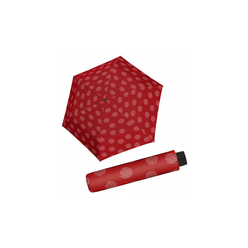 Doppler Fiber Havanna Soul - dámský skládací deštník, červená