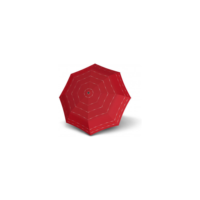 Doppler Fiber Havanna SYDNEY - dámský skládací deštník, červená, puntík