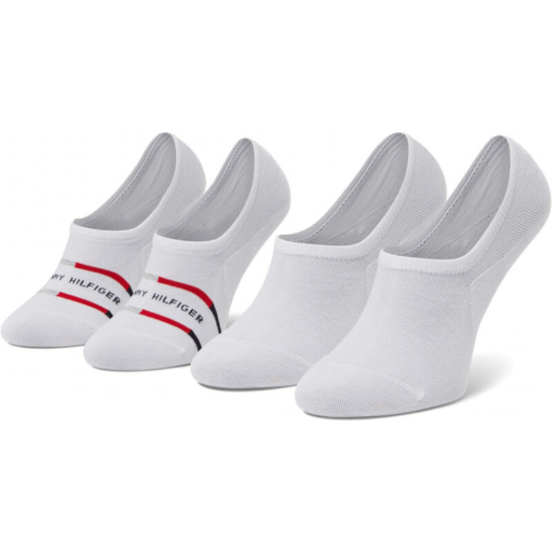 Tommy Hilfiger pánské bílé ponožky 2 pack
