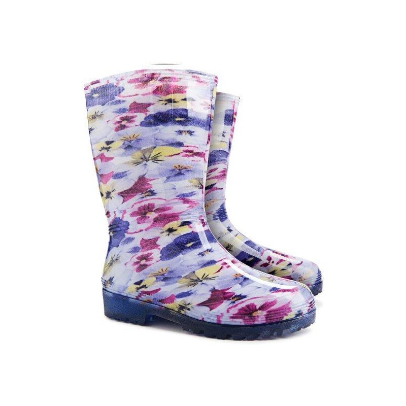 Dámské holínky - Demar RAINNY PRINT 0054 D - květinky