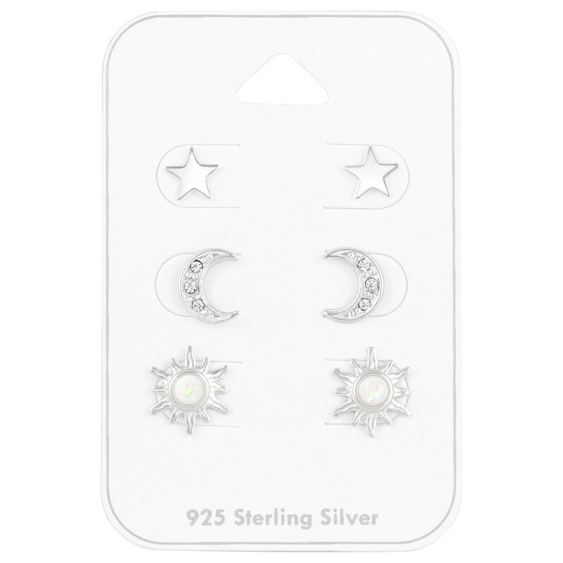 Atreya Sada stříbrných puzetových náušnic Silver Sky 115035231