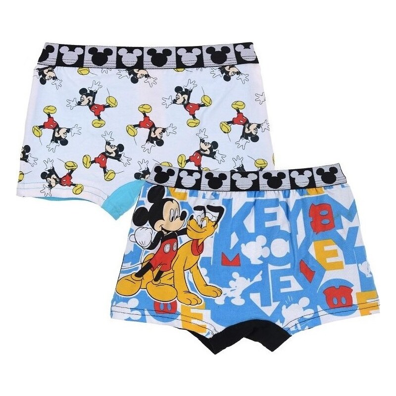 SET 2KS SPODNÍHO PRÁDLA MICKEY DISNEY - MODRÁ/BÍLÁ Barevná