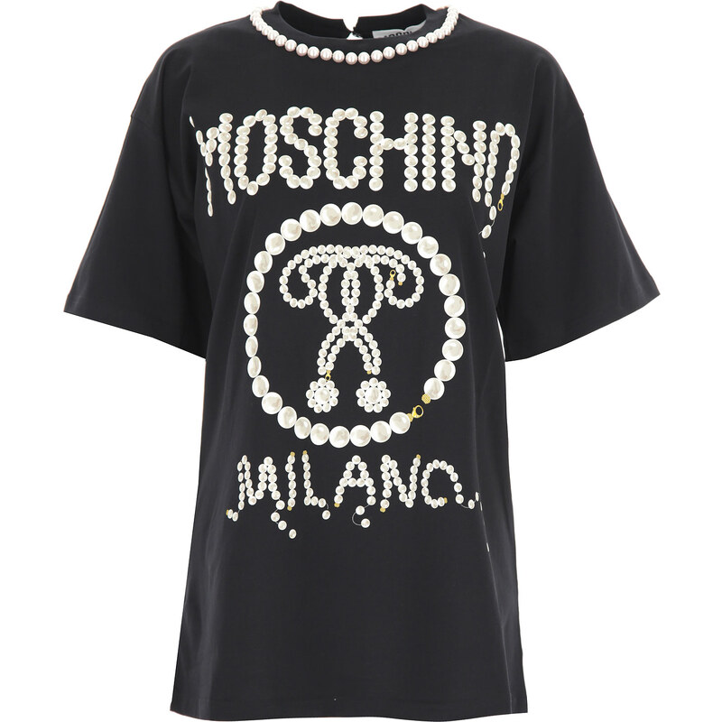 Moschino Tričko pro ženy, Černá, Bavlna, 2024, 38 40