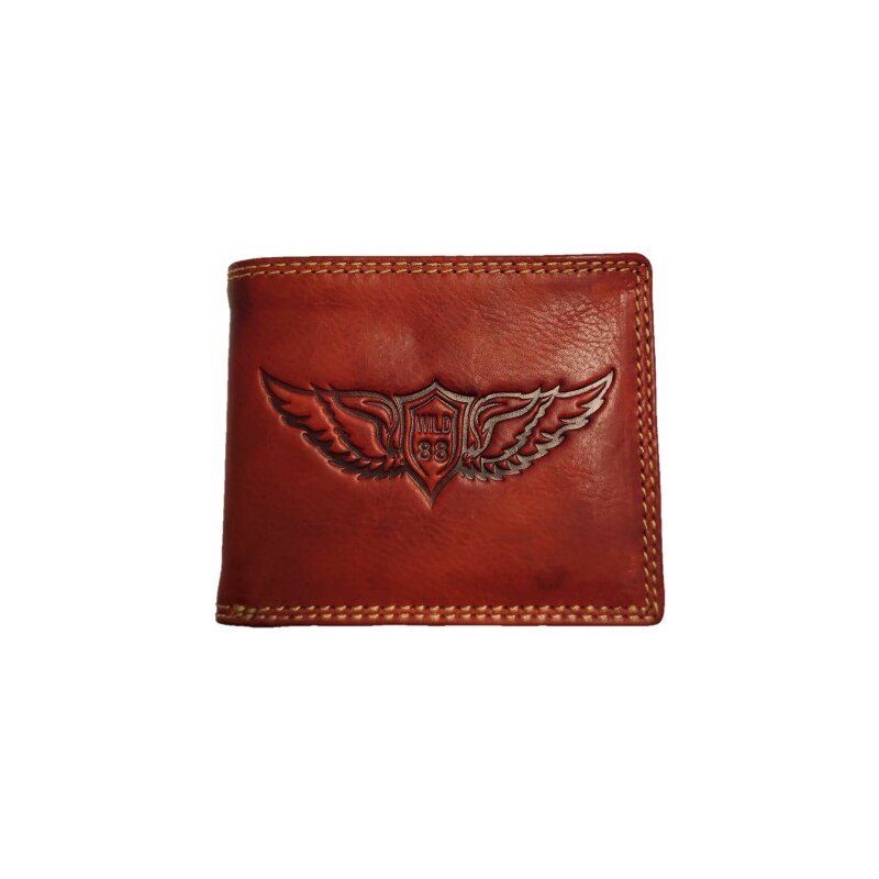 Pánská kožená peněženka křídla red