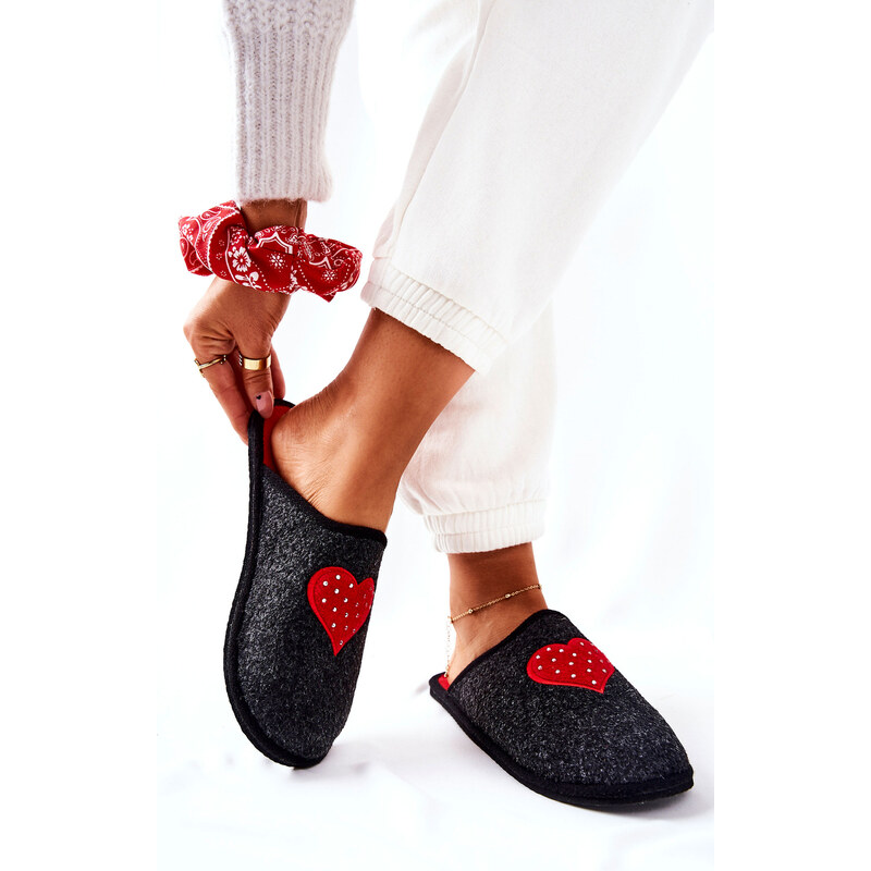 BIG STAR SHOES Household slippers Panto Fino II267009 Black-Red