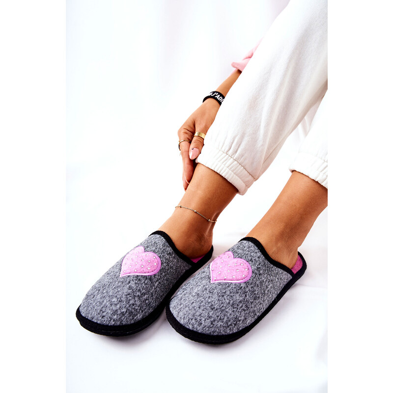 BIG STAR SHOES Household slippers Panto Fino II267010 Grey-pink