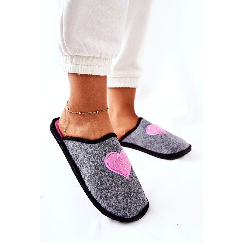 BIG STAR SHOES Household slippers Panto Fino II267010 Grey-pink