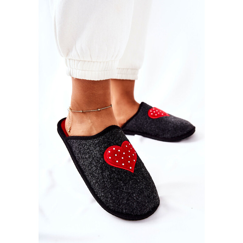 BIG STAR SHOES Household slippers Panto Fino II267009 Black-Red