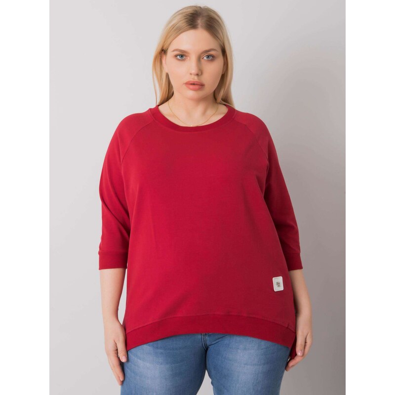 Bavlněná plus size mikina 6872 - FPrice 113550623