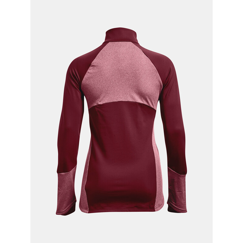 Under Armour MMikina UA ColdGear 1/2 Zip-RED - Dámské