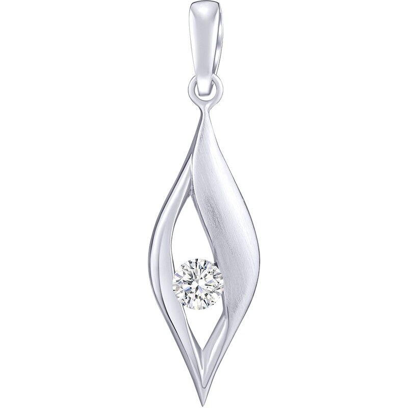 Silvego Stříbrný set šperků Nadine s čirým Brilliance Zirconia - náušnice a přívěsek FWS15332W