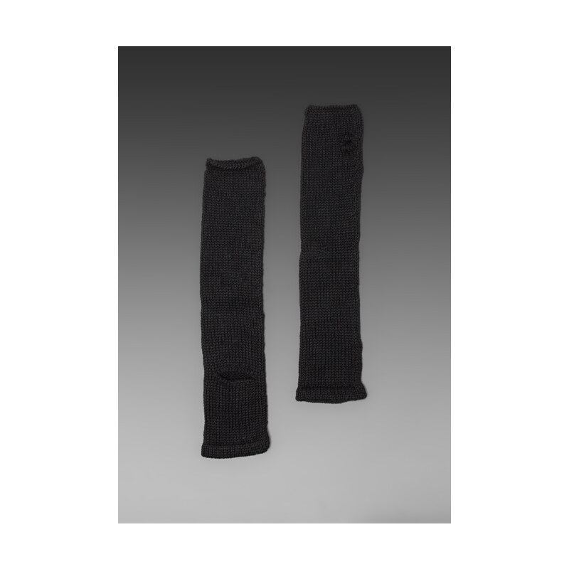 DE NADA Armwarmers with Elbow Slits in Black