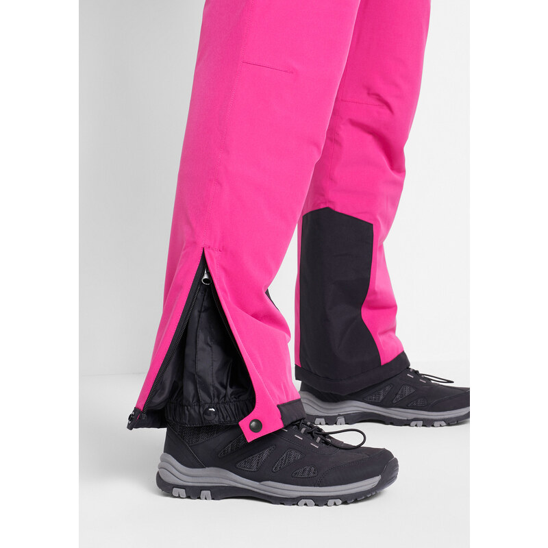 bonprix Funkční lyžařské termo kalhoty, nepromokavé, Straight Pink