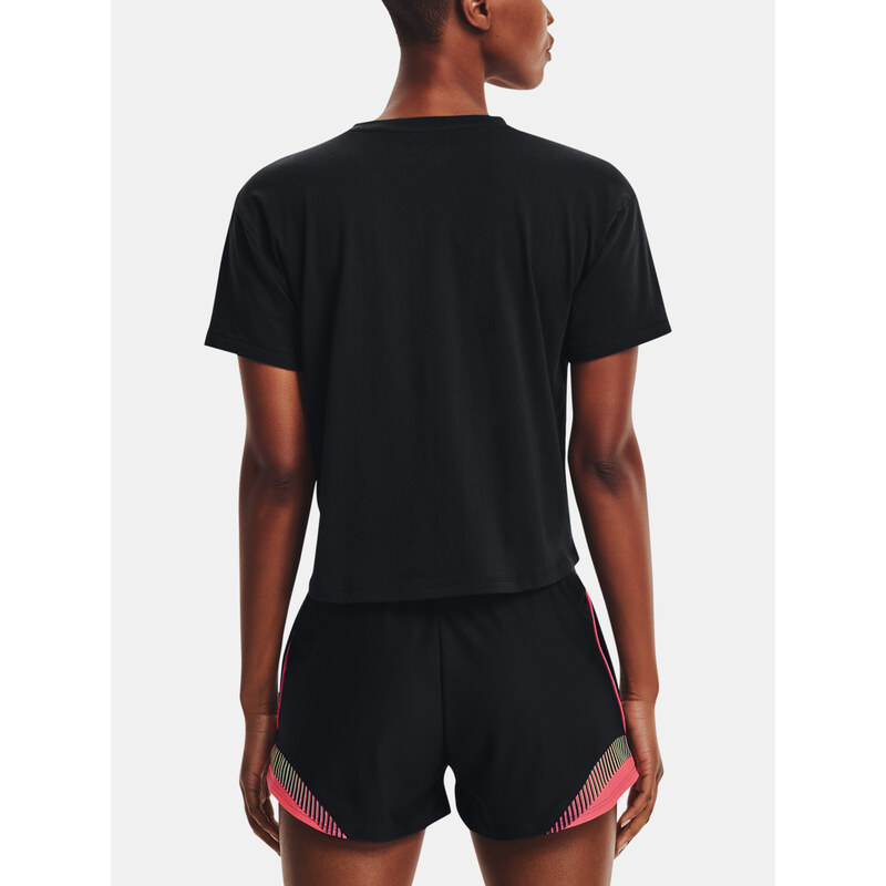 Under Armour Tričko Live Chroma Graphic Tee-BLK - Dámské