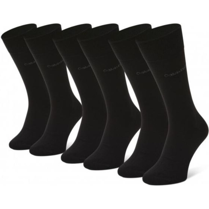 Calvin Klein pánské černé ponožky 3pack