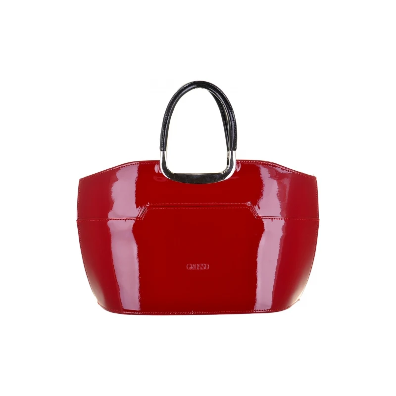 Elegantní červená lakovaná kabelka do ruky S5 GROSSO - GLAMI.cz