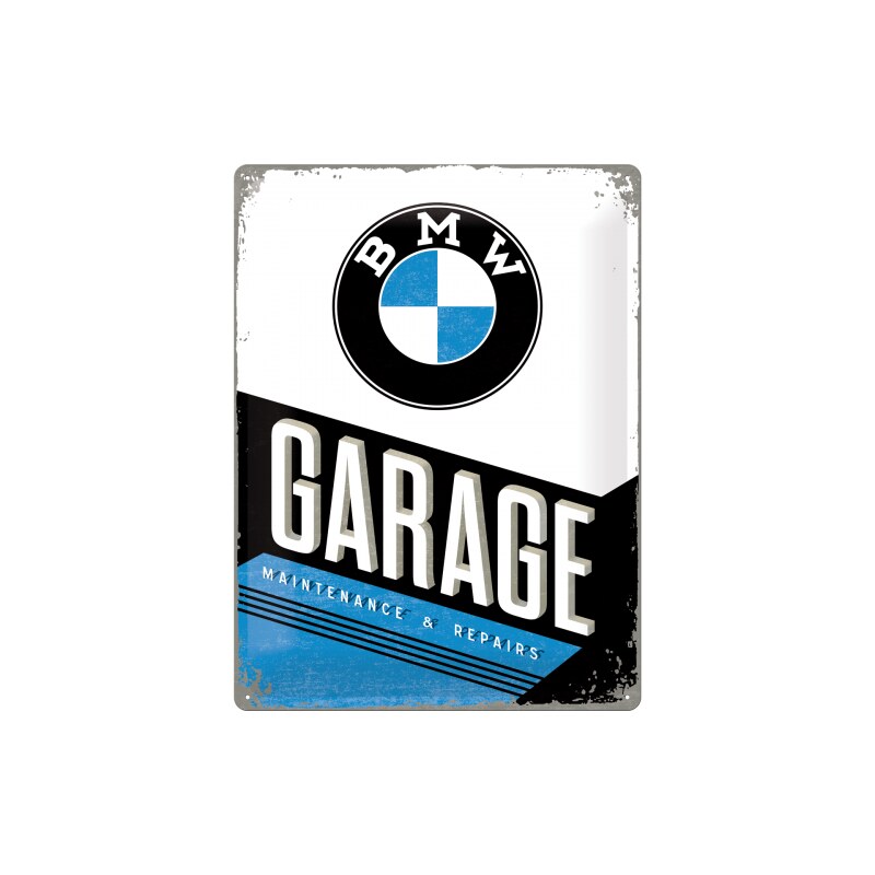 NOSTALGIC-ART Retro cedule plech 300x400 BMW Garage