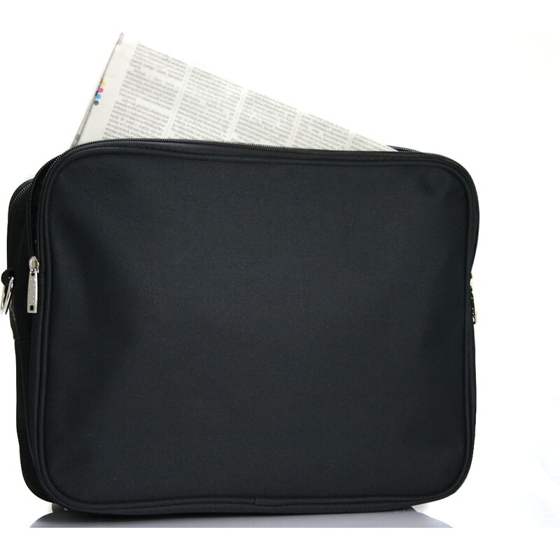 Pánská látková taška přes rameno černá - Bellugio F631 černá