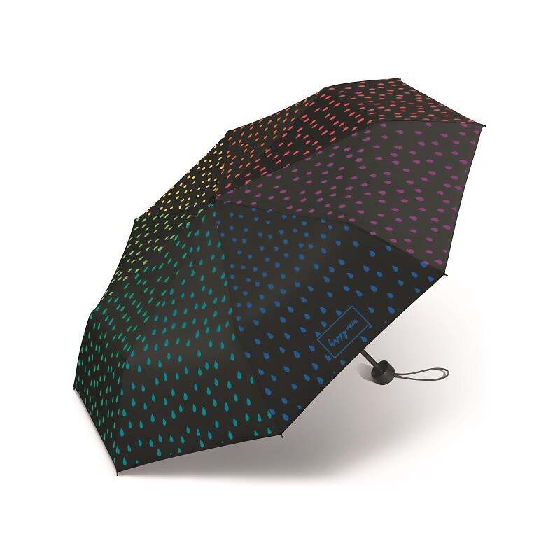 Mechanický deštník happy rain - barvu měnící