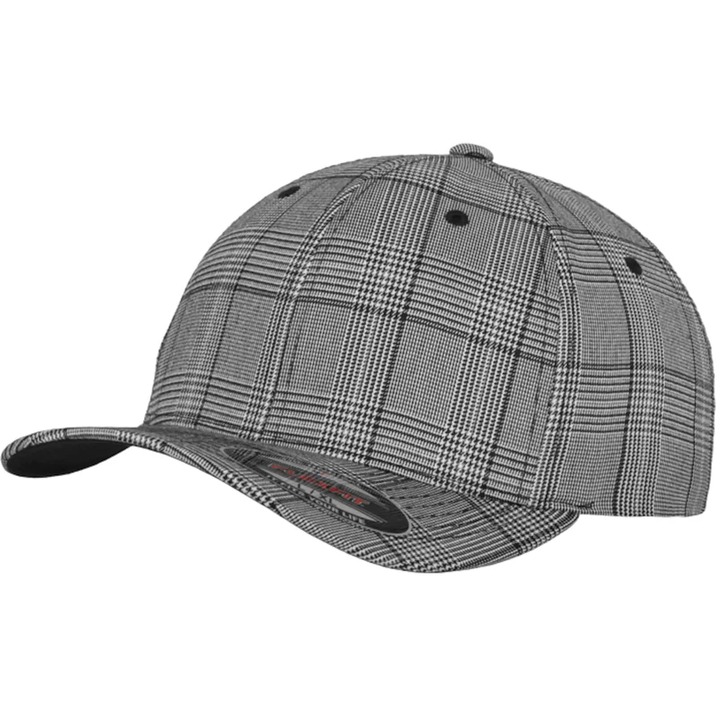 Flexfit Kšiltovka GLEN CHECK černá / bílá 105462442