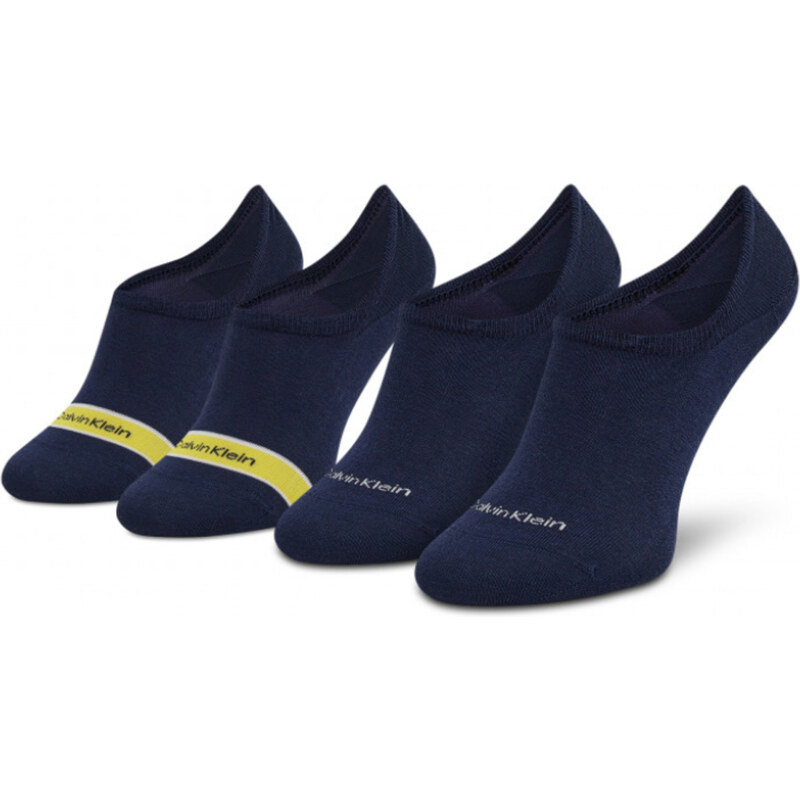 Calvin Klein dámské tmavě modré ponožky 2 pack 109095608