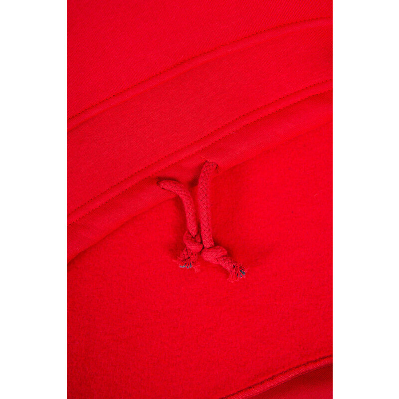 Kesi Zateplený komplet s mikinou se zavazováním dole v červené barvě