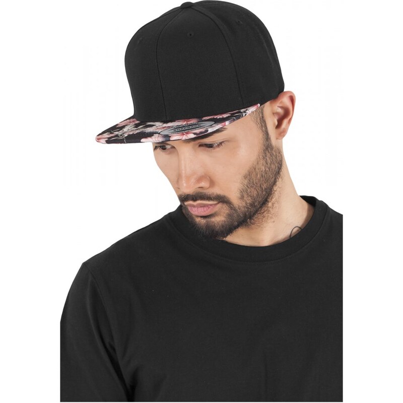 Unisex kšiltovka Urban Classics Floral Snapback - barevný kšilt