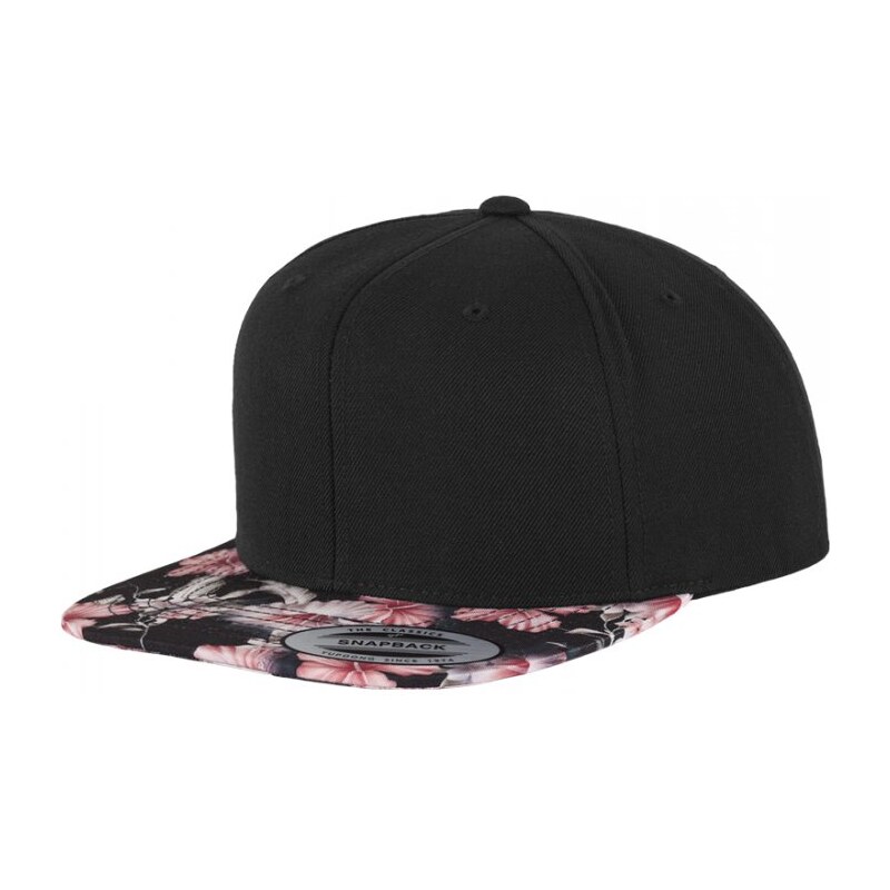 Unisex kšiltovka Urban Classics Floral Snapback - barevný kšilt