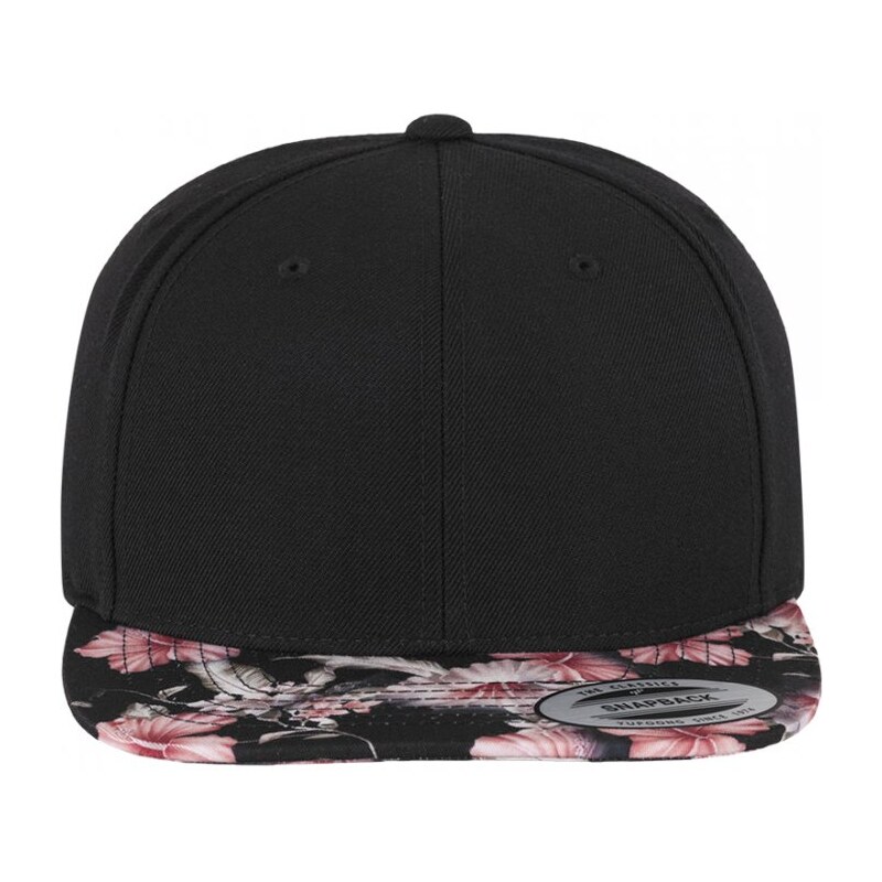 Unisex kšiltovka Urban Classics Floral Snapback - barevný kšilt