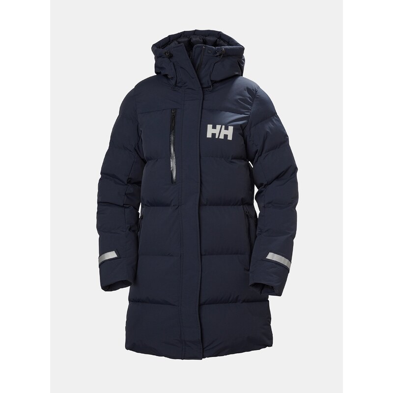 Tmavě modrý dámský zimní prošívaný kabát HELLY HANSEN - Dámské