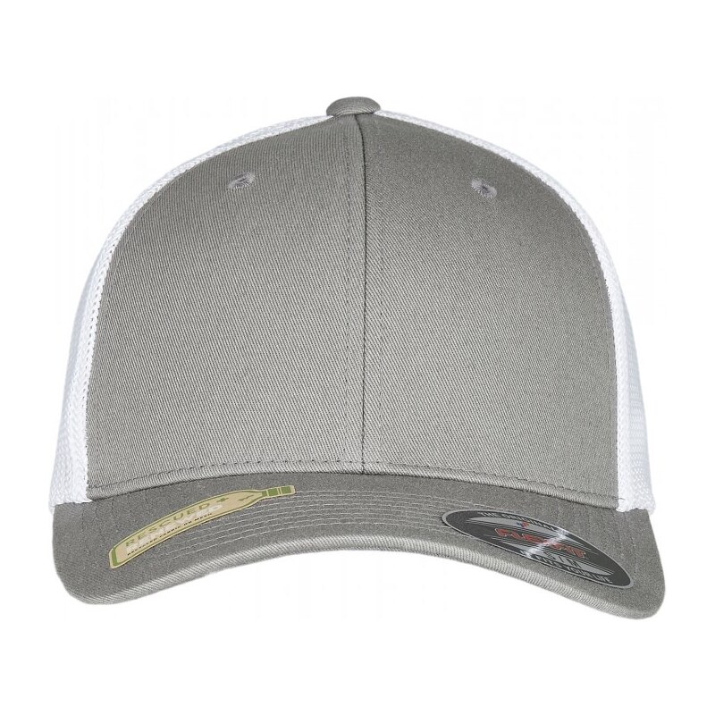 URBAN CLASSICS Flexfit Trucker Recycled Mesh - grey/white