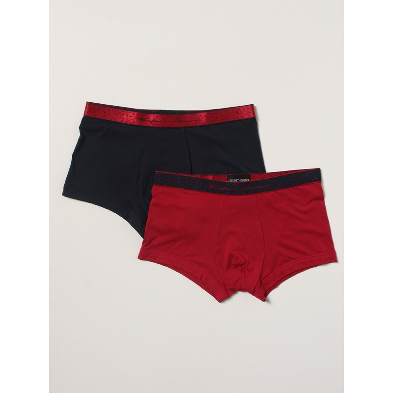 Pánské trenýrky 2 pack - 111210 1A598 - 50235 - černo/červená