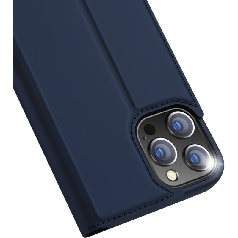 Knížkové pouzdro pro iPhone 13 Pro - DuxDucis, SkinPro Blue