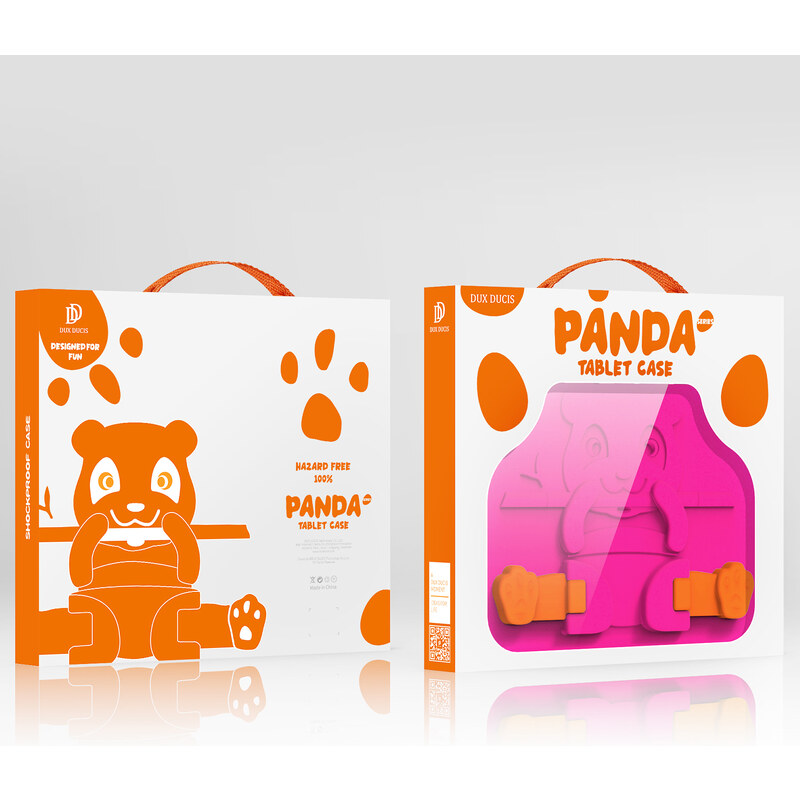 Dětské pouzdro pro iPad 10.2 (2021/2020/2019) - DuxDucis, Panda Pink