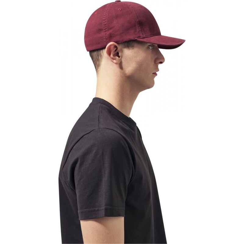 URBAN CLASSICS Flexfit Garment Washed Cotton Dad Hat - maroon